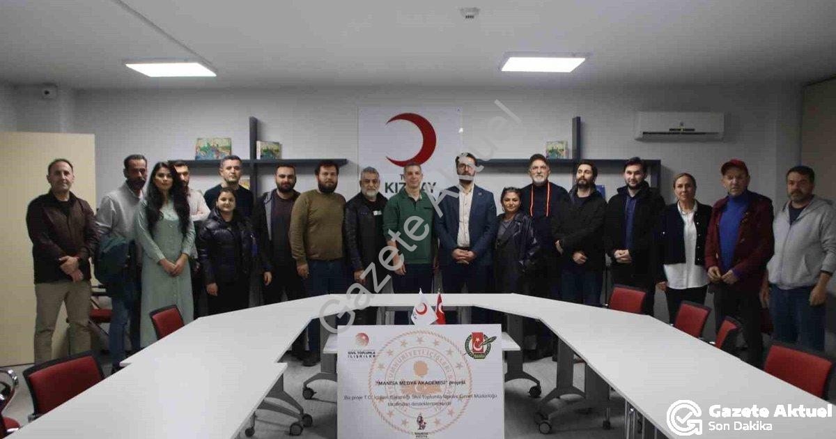 "Manisa Medya Akademisi Start Verdi: Basında Yapay Zeka Dönemi" başlıklı haber için fotorealistik, p