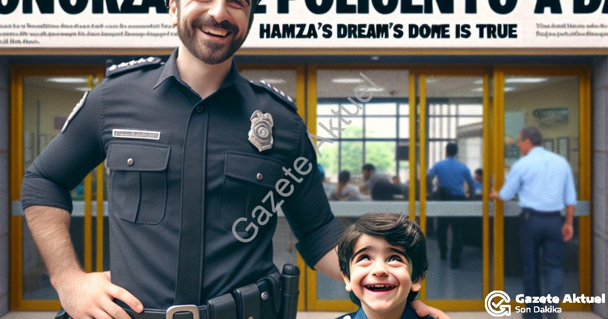 "Muğla Emniyeti'nden Gönüllere Dokunan Hareket: Hamza'nın Polislik Hayali Gerçek Oldu" başlıklı habe