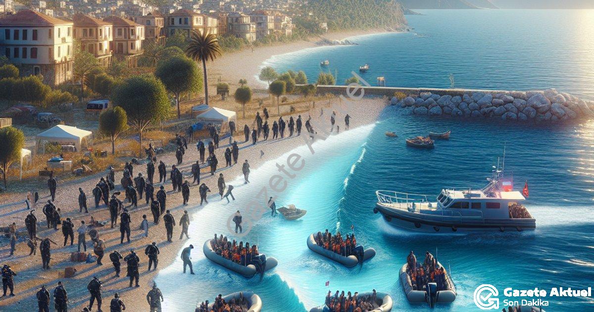 "İzmir Kıyılarında Hareketli Saatler: 120 Düzensiz Göçmen İçin Operasyon" başlıklı haber için fotore