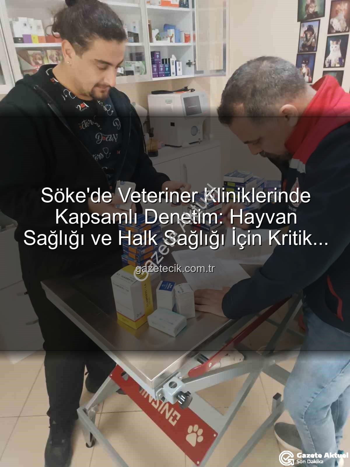 veteriner klinik denetimi - Söke'de Veteriner Kliniklerine Kapsamlı Denetim: Hayvan Sağlığı ve Halk Sağlığı Önceliklendirildi