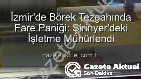 İzmir’de Börek Tezgahında Fare Paniği: Şirinyer’deki İşletme Mühürlendi