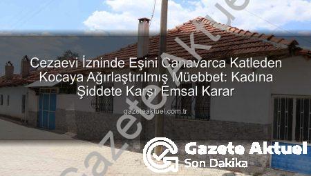 Cezaevi İzninde Eşini Canavarca Katleden Kocaya Ağırlaştırılmış Müebbet: Kadına Şiddete Karşı Emsal Karar